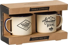 Tazze in set beige in metallo 2 pz 150 ml – Gentlemen's Hardware