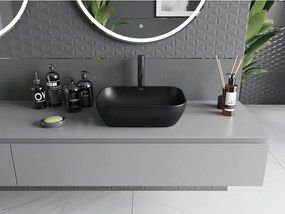 Mexen Rita lavabo da appoggio 45 x 32 cm, nero opaco - 21084585