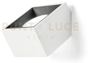 Nasso applique da parete 1 luce attacco gx53 quadrata nero in gesso...