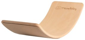 Tavola di equilibrio montessori beige/di colore naturale in pino massiccio 80x30x18 cm Montessori – Meowbaby