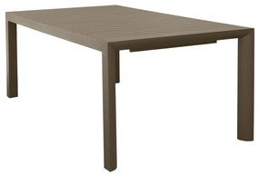 Tavolo da giardino allungabile 160 240x100x75 cm - taupe