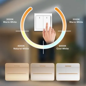 Brilagi - Lampadario LED a cavo OAK LED/30W/230V 3000/4500/6000K rovere