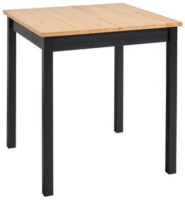 Tavolo da pranzo in legno di pino con struttura nera , 70 x 70 cm Sydney - Bonami Essentials