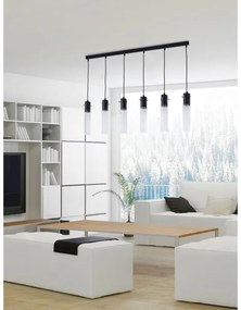 Lampadario su corda LOOK GRAPHITE 6xGU10/10W/230V