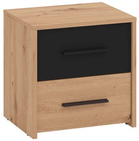 CADDIE - comodino due cassetti moderno minimal in legno