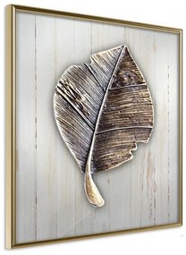 Poster  Metal Leaf  Cornice Quadri Cornice d'oro, Larghezza x Altezza Home decor 20x20