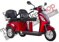 Scooter Z-TECH ZT-18 polliciTRILUX PLUS pollici3 RUOTE 2 Posti Diffperenziale per Disabili e Anziani colore Rosso