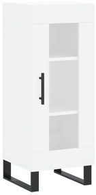 Credenza Bianca 34,5x34x180 cm in Legno Multistrato