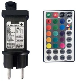 LED RGB Catena da esterno STRING 13 m 15xLED/0,5W/230V IP44