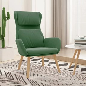 Poltrona Relax Verde Chiaro İn Velluto /