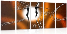 Quadri 5 pezzi – Amore etnico