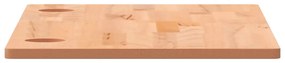 Piano per scrivania 100x50x1,5 cm in legno massello di faggio