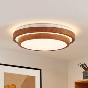 Plafoniera a LED Vaako Lindby, Legno chiaro, Studio / Ufficio, Plastica, Moderno, Plafoniera LED