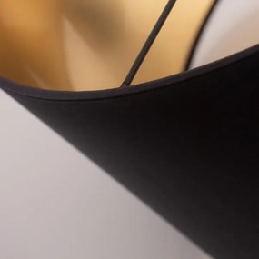 Lampadario su corda ALBA 1xE27/15W/230V d. 40 cm nero/oro