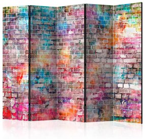 Paravento  Colourful Brick II [Room Dividers]  Colore ---, Dimensioni e Misure 225x172