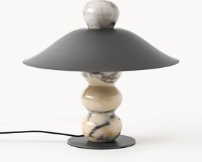 Lampada da tavolo in marmo Calacatta Viola Elaia, varie misure