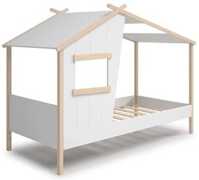 Letto per bambini in legno di pino bianco 90x190 cm Luba - Marckeric