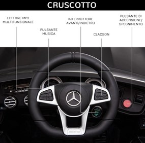 Macchina Elettrica per Bambini 12V con Licenza Mercedes GLA 45 AMG Nera...