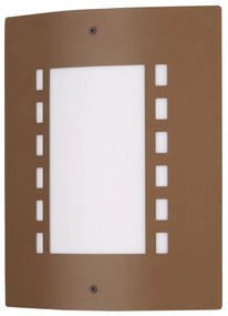 Applique Corten E27 da parete, IP54 per esterni - serie METRO Base E27