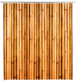 WENKO 25233100 - Tenda per doccia BAMBUSA 180x200 cm marrone