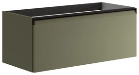 Mobile da bagno sotto lavabo Fusion verde salvia opaco L 99.5 x H 40 x P 45.5 cm 1 cassetto, lavabo non incluso