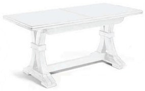 DUSTIN - tavolo da pranzo allungabile in legno massello cm 85 X 180/225/270/315/360