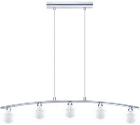 Eglo 31424 - Lampadario a sospensione con filo ROSARNO 5xG9/33W/230V