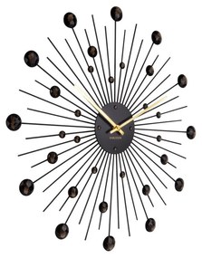 Orologio nero, ø 50 cm Sunburst - Karlsson