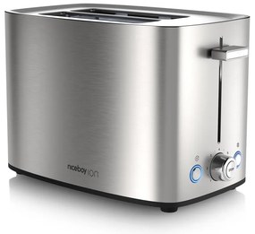 Niceboy ION Cruncher C4 - Tostapane a due fori e tostatore 850W/230V in acciaio inox