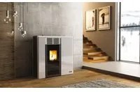 Stufa a Pellet Canalizzabile Anselmo Cola Modello AFRODITE 11,04 kW Wi-Fi Integrato Disponibile in Vari Colori - Novit