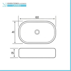 Lavabo da appoggio ovale 60x41 cm effetto marmo bianco Tokyo