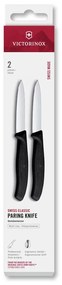 Victorinox - Set di coltelli da cucina per verdure SWISS CLASSIC 8 cm 2 pezzi nero