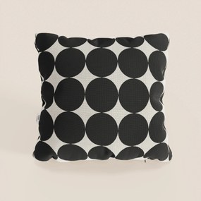 Dot cuscini geometrici disponibile in diversi colori in tessuto Idrorepellente nero