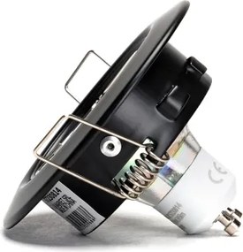 Aigostar - Set di 3 faretti da incasso LED 1x GU10/4,5W/230V 4000K nero