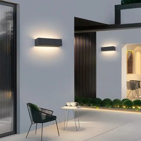 BRILAGI -LED Applique da esterno DONNANI LED/12W/230V 30 cm antracite IP44