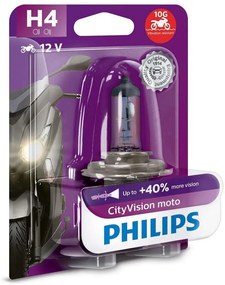 Lampadina Moto Philips X-TREME CITY VISION MOTO 12342CTVBW H4 P43t-38/55W/12V