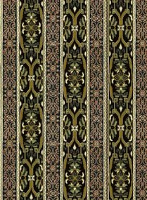 Tapete Mamounia von House of Hackney - Moss-Green/ Black