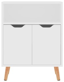 Credenza bianca 60x30x72 cm in legno multistrato