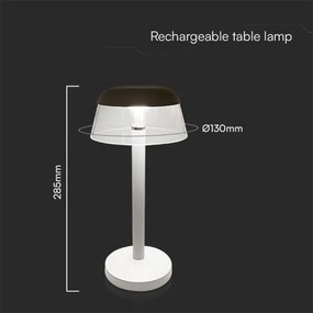 LED Lampada da tavolo touch ricaricabile e dimmerabile LED/3W/5V 3000-6000K bianco