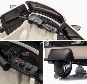 Macchina Elettrica per Bambini Licenza Piaggio Apecar 12V Bianco...