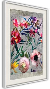 Poster  Scattered Flowers  Cornice Quadri Cornice nera, Larghezza x Altezza Home decor 20x30