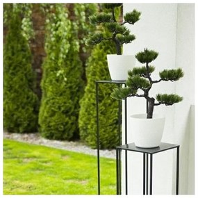 Portafiori 100x24 cm nero