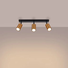 Sollux SL.1376 - Faretto WINX 3xGU10/10W/230V nero/rame