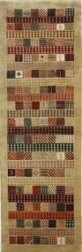 Loribaft Tappeto 80 x 250 Marrone (Indian) Annodato A Mano