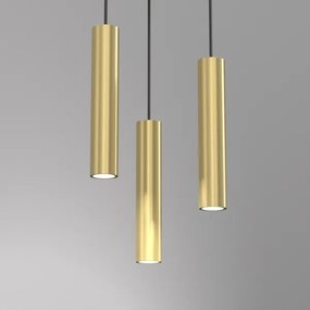 Lampadario a sospensione con filo RAITO 3xGU10/8W/230V ottone