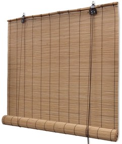 Tende A Rullo İn Bambù Marrone 140x160 Cm /