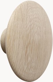 Gancio da parete in legno di quercia Dots, Ø 17 cm