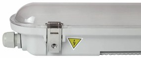 Plafoniera LED Stagna 120cm 40W, CCT, 6.400lm (160lm/W) - PHILIPS CERTA Drive Professional Colore Bianco Variabile CCT