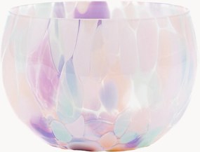 Set di 4 ciotole per salse in vetro soffiato Confetti Flamingo