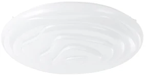 Plafoniera Contemporanea Battistona Acciaio Bianco Luce Led Integrato 20,8W